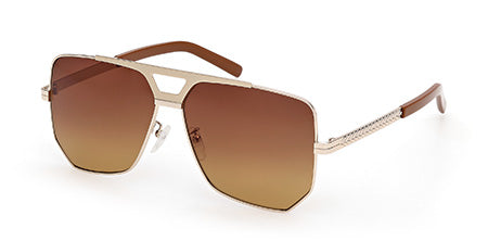 MW0023-H Shiny Pale Gold / Shiny Light Brown Main image